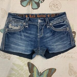 Rock revival short cutoff shorts‎